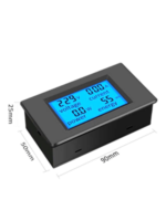 100AMPER WATTMETRE VOLTMETRE AMPERMETRE KHW METRE - Görsel 6
