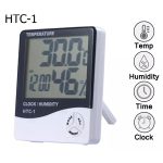 HTC-1 SICAKLIK-NEM ÖLÇER SAATLİ